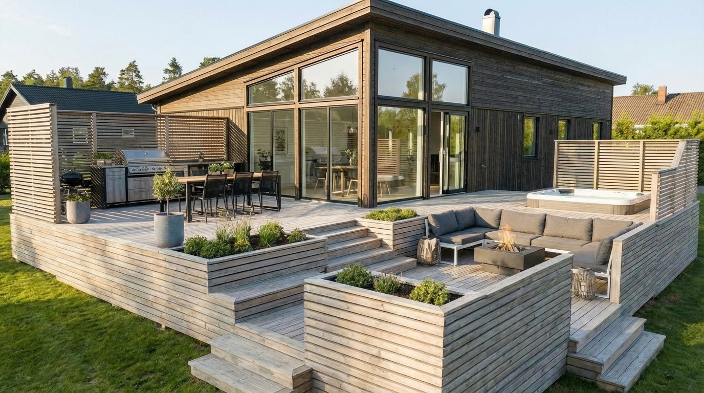 Haus und Terrasse 1